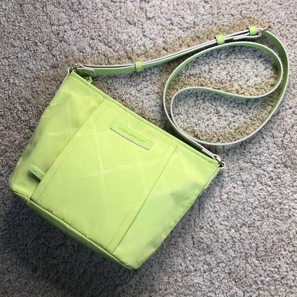 Vera Bradley Handbags - Vera Bradley Bright Green Crossbody Bag